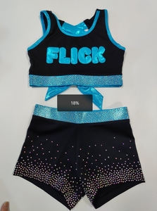Uniforme de Animadora de Canadá y Australia <span class=keywords><strong>para</strong></span> <span class=keywords><strong>Niñas</strong></span>, Top Corto Rosa y Pantalones Cortos, Ropa Deportiva - Product Image 6