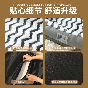 All-season thickened warm dog <b>bed</b> with running track design, suitable for small, medium and large dogs, detachable dog <b>bed</b>, cat - Product Image 4