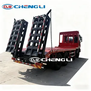 <b>Flatbed</b> Tow <b>Truck</b> Flat Bed Towing Efficient 350 HP Dongfeng Huashen 8X4 Heavy-Duty <b>Flatbed</b> <b>Truck</b> - Product Image 5