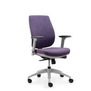 Modern Design Stoel Paars Ergonomisch Comfortabel Thuis Computer Stof Sponzen Kussen Stoel Bureaustoel