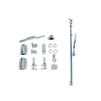 Ensemble complet galvanisé de système de verrouillage de porte d'assemblage de tige de verrouillage de conteneur pour pièces de conteneur
