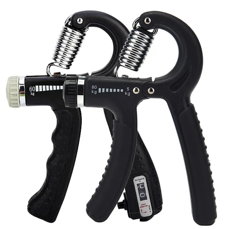 Adjustable Power Exercise Gripper Strengthener Hand Grip With Counter