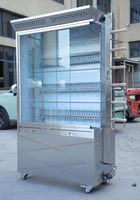 Machine à rôtir le poulet professionnelle avec panier à snacks pour la restauration extérieure et la vente de nourriture