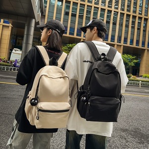 Unisex Nylon <b>Backpack</b> 18 In Solid Color <b>Large</b> <b>Capacity</b> School Education Student <b>Backpack</b> - Product Image 1