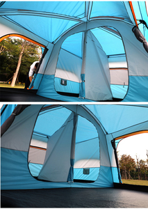 Tenda da Campeggio per Glamping Estivo Grande da 10-12 Persone, con Palo, Ultraleggera, Impermeabile, per Famiglie all'Aperto - Product Image 6