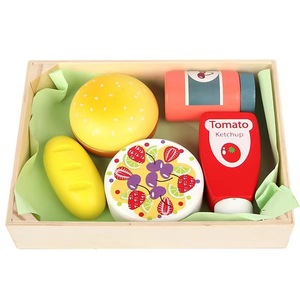 Jouets de cuisine pour enfants en bois Légumes et fruits en boîte Coupe de nourriture Le Mind Jouets en développement pour enfants - Product Image 5