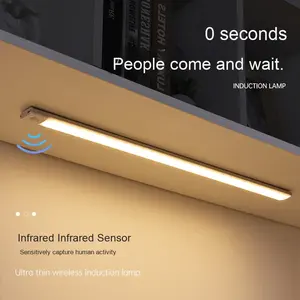 Перезаряжаемый светодиодный светильник для шкафа с беспроводным датчиком движения для кухни и гардеробной - Product Image 3