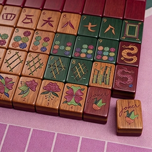 Juego de Fichas de Mahjong Americanas de Acrílico Azul <span class=keywords><strong>Coral</strong></span>, Modernas, Plegables, para 4 Jugadores, Diseño de Lujo Premium, Portátiles, para <span class=keywords><strong>Casino</strong></span> - Product Image 6