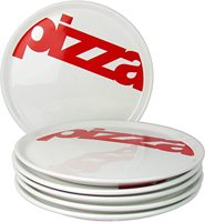 Assiette à pizza en porcelaine de 30 cm / Assiette de service en céramique avec motif pour fête