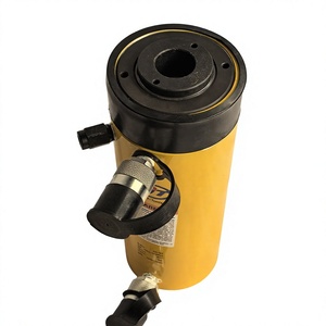 กระบอกไฮดรอลิกแบบกลวง RRH‑606 ขนาด 60 ตัน แบบสองทาง ที่เทียบเท่ากับ Enerpac ระยะชัก 166 มม. สำหรับงานดึงสลักเกลียวหนัก - Product Image 1