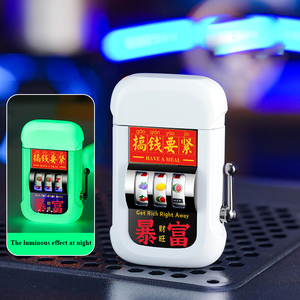 2026 USA Hot Sell Classic Creative Mini Gambling Slot Machine Funny <strong>Games</strong> with Rechargeable <strong>Lighter</strong> for Camping and Cigarettes - Product Image 6