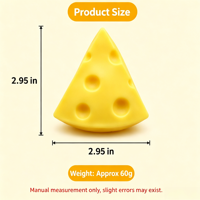 Tendance : Jouet Squishy en forme de fromage fait main, à rebond lent, avec rembourrage en blocs de construction, sensation de poids lourd, balle à presser, pour la vente en gros