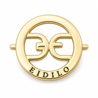 Plaque en aluminium personnalisée avec logo en relief pour articles en cuir, avec trous à coudre, finition de surface personnalisée, emballage de marque de mode