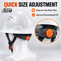 Casque de sécurité HBC CE EN397 avec logo personnalisé, autocollants réfléchissants, casque de chantier à visière intégrale