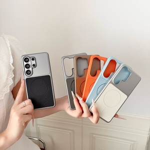 Funda Magnética de Cuero PU para Teléfono Samsung S26 S23 S24 S25 Ultra FE, Carga Inalámbrica, Ultra Delgada, Resistente a Impactos, Carcasa Rígida - Product Image 3