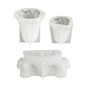 Moule <span class=keywords><strong>en</strong></span> silicone 3D pour bougeoir, motif fantôme sorcier Halloween, pour résine, plâtre et artisanat <span class=keywords><strong>de</strong></span> bougies, modèle crâne - Product Image 5