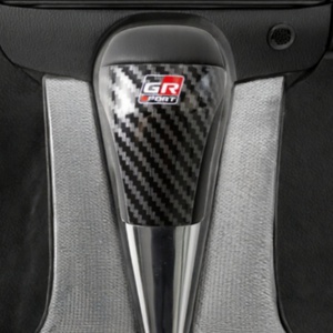 ABS Carbon Fiber Leather Automatic GR Sport Gear <b>Shift</b> <b>Knob</b> for Toyota Hilux - Product Image 4