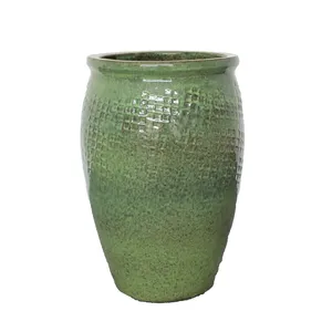 Handmade Ceramic Flower Pot With Glazed Original Modern Style OEM Customized