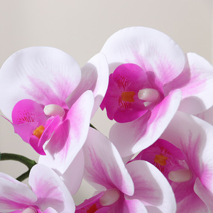 Flor Artificial Realista <span class=keywords><strong>de</strong></span> <span class=keywords><strong>Phalaenopsis</strong></span>, Pegada a Mano, Resistente al Agua, <span class=keywords><strong>de</strong></span> Larga Duración, Decoración Interior para el Hogar y la Oficina, Flor Biónica - Product Image 4