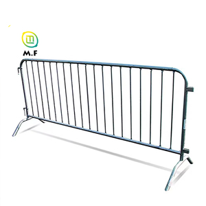 Barrière provisoire de contrôle des foules, barrières piétonnières galvanisées, barricade française - Product Image 1