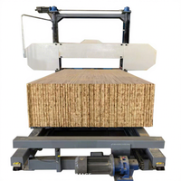 Scie à ruban horizontale à bois très vendue, machine de sciage de bois, scierie à bois avec remorque