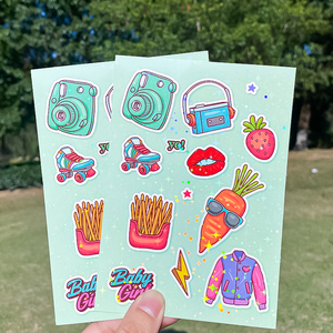 Hojas de Pegatinas de Vinilo Brillante Removibles e Impermeables, Personalizadas, con Corte de Contorno, para Manualidades y Marcos de Fotos - Product Image 3