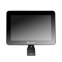 Tablet Windows Android 12,1 Inci Terminal Pos All-in-one Pemindai Barcode 2D Pemeriksa Harga untuk Supermarket