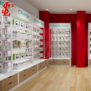 Showroom mobile <span class=keywords><strong>Vitrine</strong></span> moderne pour téléphone portable Comptoir d'affichage pour téléphone Lumière LED <span class=keywords><strong>Vitrine</strong></span> pour magasin mobile - Product Image 5