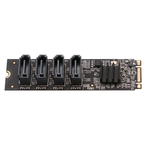 ASMedia desteği NVME ve PCIe için <span class=keywords><strong>M</strong></span>.2 ila 4SATA3.0 (<span class=keywords><strong>M</strong></span> tuşu + B tuşu) genişletme kartı - Product Image 2