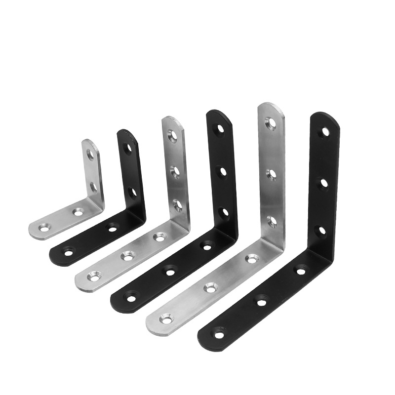 L-shaped Angle bracket thickened stainless steel corner fixed connector furniture hardware accessories corner braces