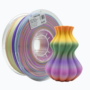 CREAT3D Vente en gros <span class=keywords><strong>LW</strong></span> <span class=keywords><strong>PLA</strong></span> + Rainbow <span class=keywords><strong>Filament</strong></span> pour imprimante 3D Multicolore 1.75mm Rainbow Faible poids <span class=keywords><strong>PLA</strong></span> + Meilleure ténacité <span class=keywords><strong>Filament</strong></span> 3D - Product Image 2