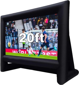 Entrega Rápida, Pantalla Inflable para Proyector de 20 Pies, Impermeable, de Oxford/PVC, Ligera, para Exteriores, Fácil de Instalar, para Cine, TV y Películas - Product Image 2
