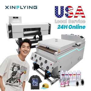 Nueva Impresora DTF Automática de 24 Pulgadas con Doble Cabezal de Inyección de Tinta A1 I3200 para Camisetas, Disponible en Nuestro Almacén de EE. UU. - Product Image 1