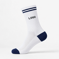 Chaussettes de cyclisme personnalisées OEM, chaussettes mi-mollet, logo personnalisé, design couleur, chaussettes de performance, fabricant