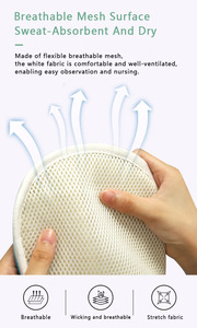 Медицинские удерживающие перчатки для пожилых пациентов, страдающих деменцией, с защитой от царапин, безопасные универсальные открытые пальцы, предотвращающие удаление трубки - Product Image 3