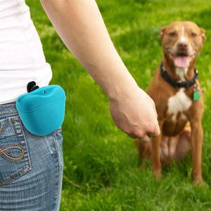 <span class=keywords><strong>Pochette</strong></span> de friandises portable en silicone de qualité alimentaire pour chien avec clip de fermeture magnétique aides à la formation étanches pour chiens - Product Image 4