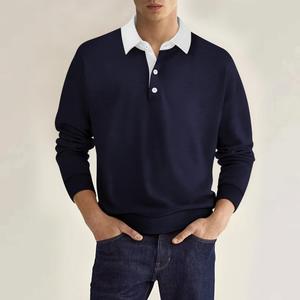 2025 <span class=keywords><strong>manica</strong></span> <span class=keywords><strong>lunga</strong></span> da uomo alla moda per <span class=keywords><strong>Polo</strong></span> Casual autunno - Product Image 3