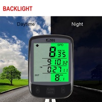 Sunding Speedometer Sepeda Berkabel, Odometer Sepeda Komputer Sensor Kecepatan Mph untuk Latihan Luar Ruangan dan Dalam Ruangan Tahan Hujan
