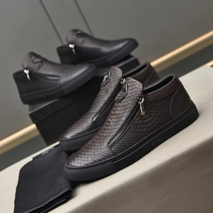 Sneakers de luxe 2026, design de créateur, fabriquées à la main, mocassins décontractés en cuir Gommino avec doublure en cuir véritable, respirantes, antidérapantes, à lacets - Product Image 6