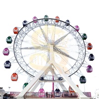 Grande Roue à Pixels LED pour Spectacle Nocturne, Effet Lumineux Personnalisé, Attraction Extérieure pour Centre Commercial et Parc d'Attractions