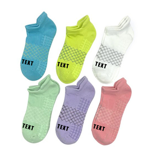 مخصص للجنسين الجوارب الرياضية الكاحل تصميم النص الخاص بك جورب رياضي مخصص متماسكة الرياضة جورب مع الشعار - Product Image 3