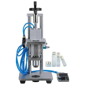 Pneumatic Sealing Plastic Capping Machine for Bottle and Drum Caps, Perfume Oil Sauce Paint Caps