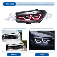 Phares HETOP G30 2017-2020 pré-LCI Série 5, mise à niveau personnalisée spéciale, RGB multi-modes, personnalisable, unique, OSS LED DRL pour BMW