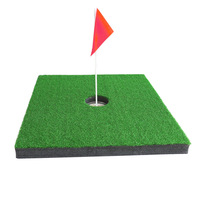 Tapis de golf flottant pour l'entraînement en extérieur, modèle PGK-B19, pour l'exercice de putting en intérieur et en extérieur, idéal pour les parcs.