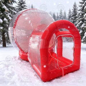Cabina de Fotos Inflable Snowgobe, Casa de Burbujas, Decoración Navideña, Carpa Inflable con Brincolín, Casa de Burbujas Snowgobe con Zona de Salto - Product Image 3