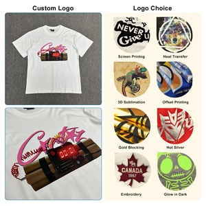 For Corteiz High Quality 100% Cotton <b>T</b>-<b>Shirt</b> Loose Half-Sleeve Devil's Island European American Style 240 Grams Silk Screen - Product Image 5