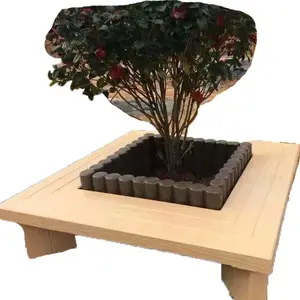 טרומי גן קישוטי דקורטיבי בטון עץ ספסל תבניות