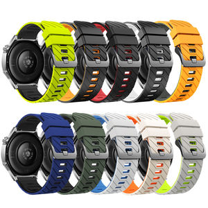 Correa de silicona de 22mm con liberación rápida, correa de <span class=keywords><strong>reloj</strong></span> deportiva de dos tonos para <span class=keywords><strong>reloj</strong></span> Huawei/Samsung Galaxy/<span class=keywords><strong>Amazfit</strong></span>/Garmin Universal - Product Image 2