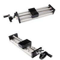 Module de mouvement à vis à billes et guidage linéaire GGP-600 avec table coulissante manuelle et levage croisé à manivelle