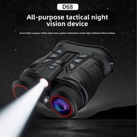 Jumelles de vision nocturne C 5K UHD 16X/18X avec écran HD IPS de 3 pouces, stabilisateur gyroscopique GPS, télescope IR 800M pour la chasse et l'observation des oiseaux